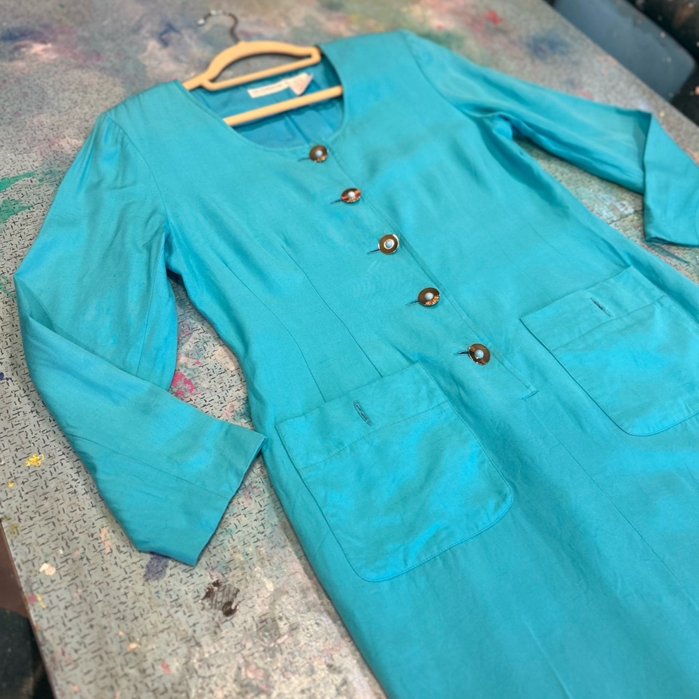 Vintage Turquoise Dress